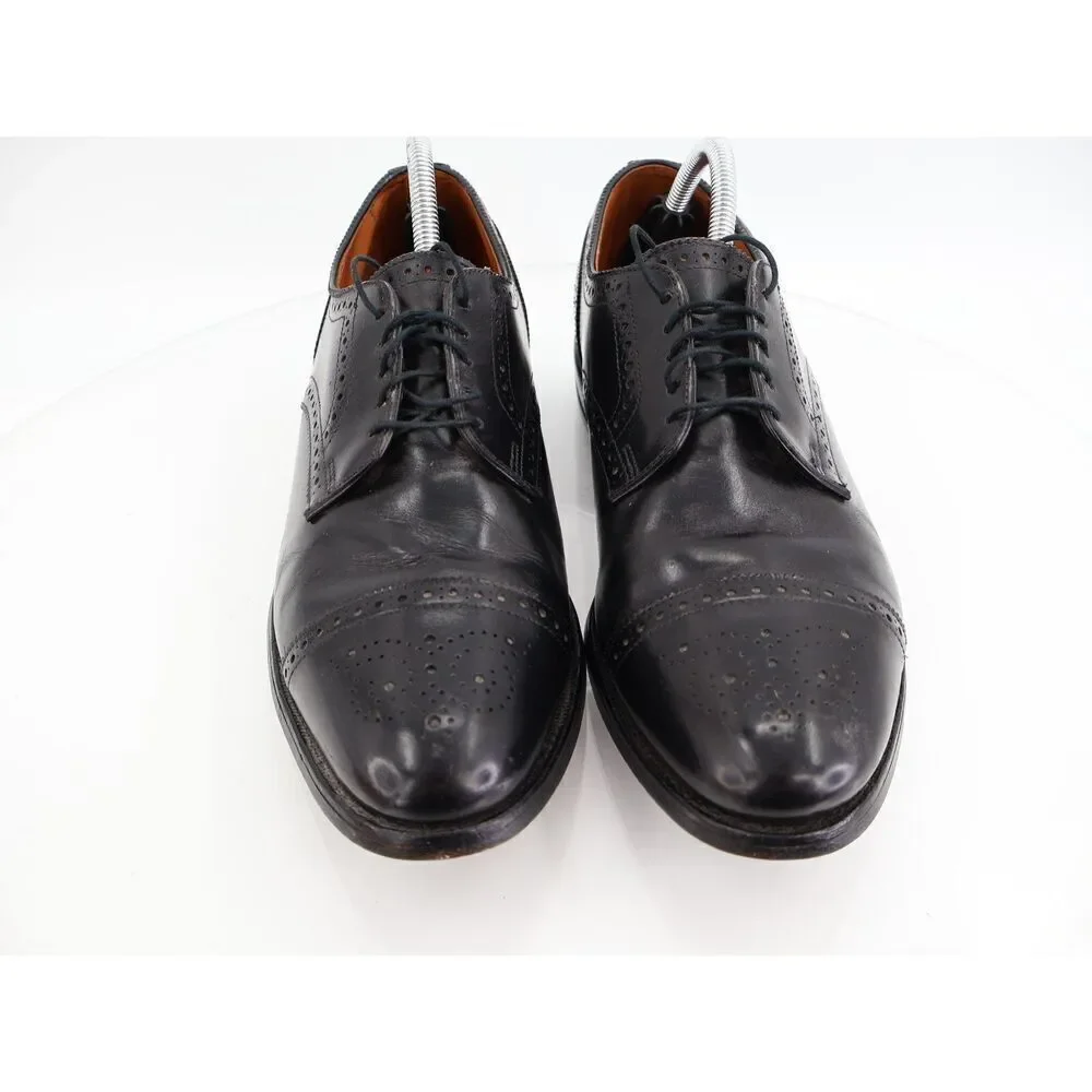 Allen Edmonds Men's Sanford Oxford Size 11 B Cap Toe Brogue Dress Shoe Black